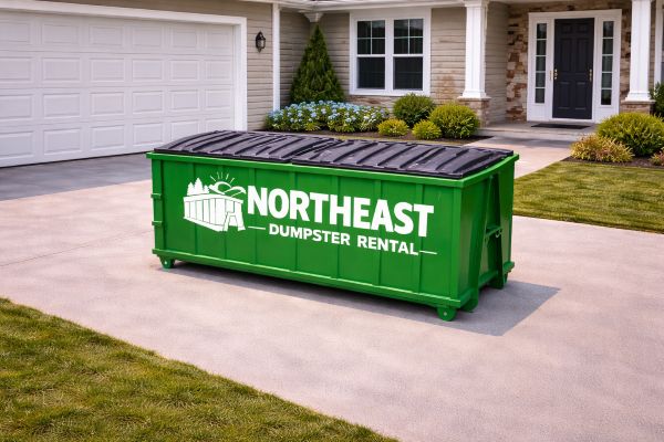 Northeast Dumpster Rentals roll-off dumpster in Albany, NY